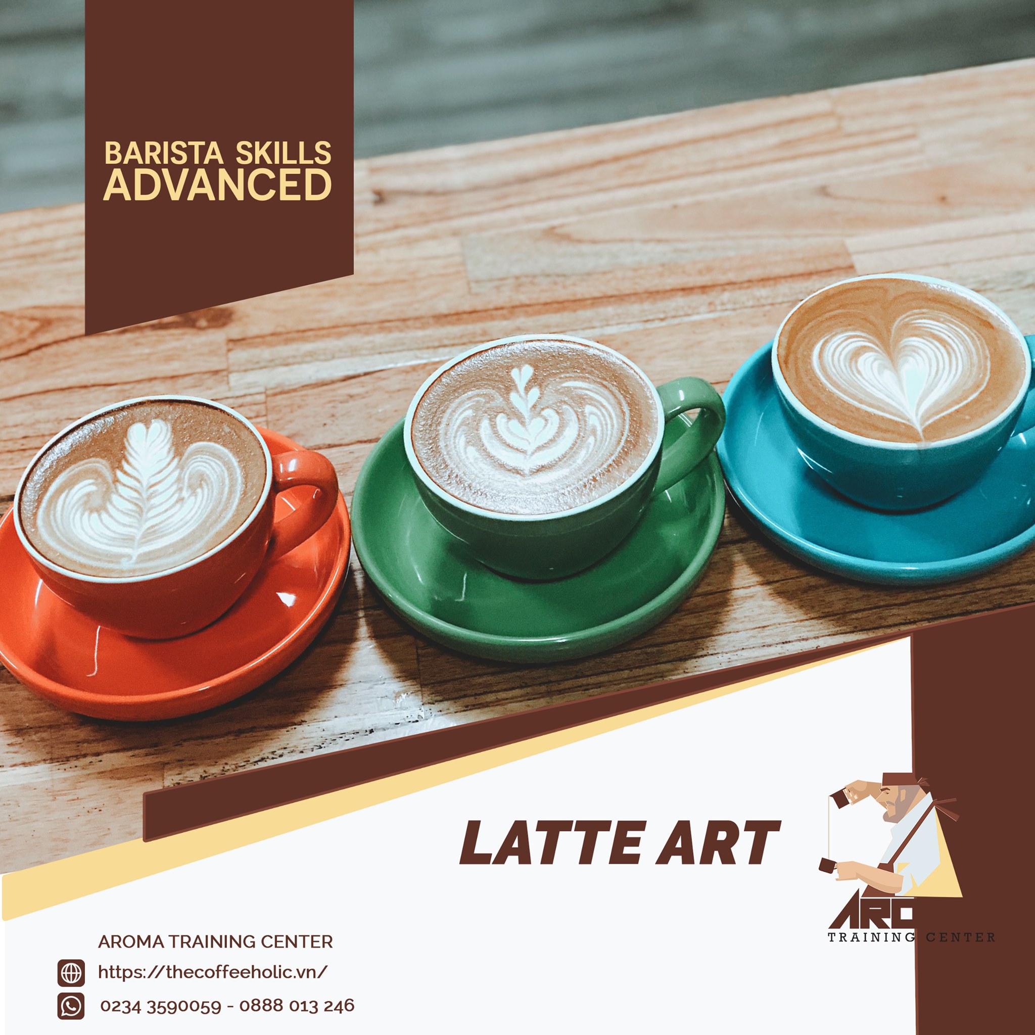 Barista Skills Advanced - Khóa học kỹ thuật pha Espresso, Latte Art nâng cao